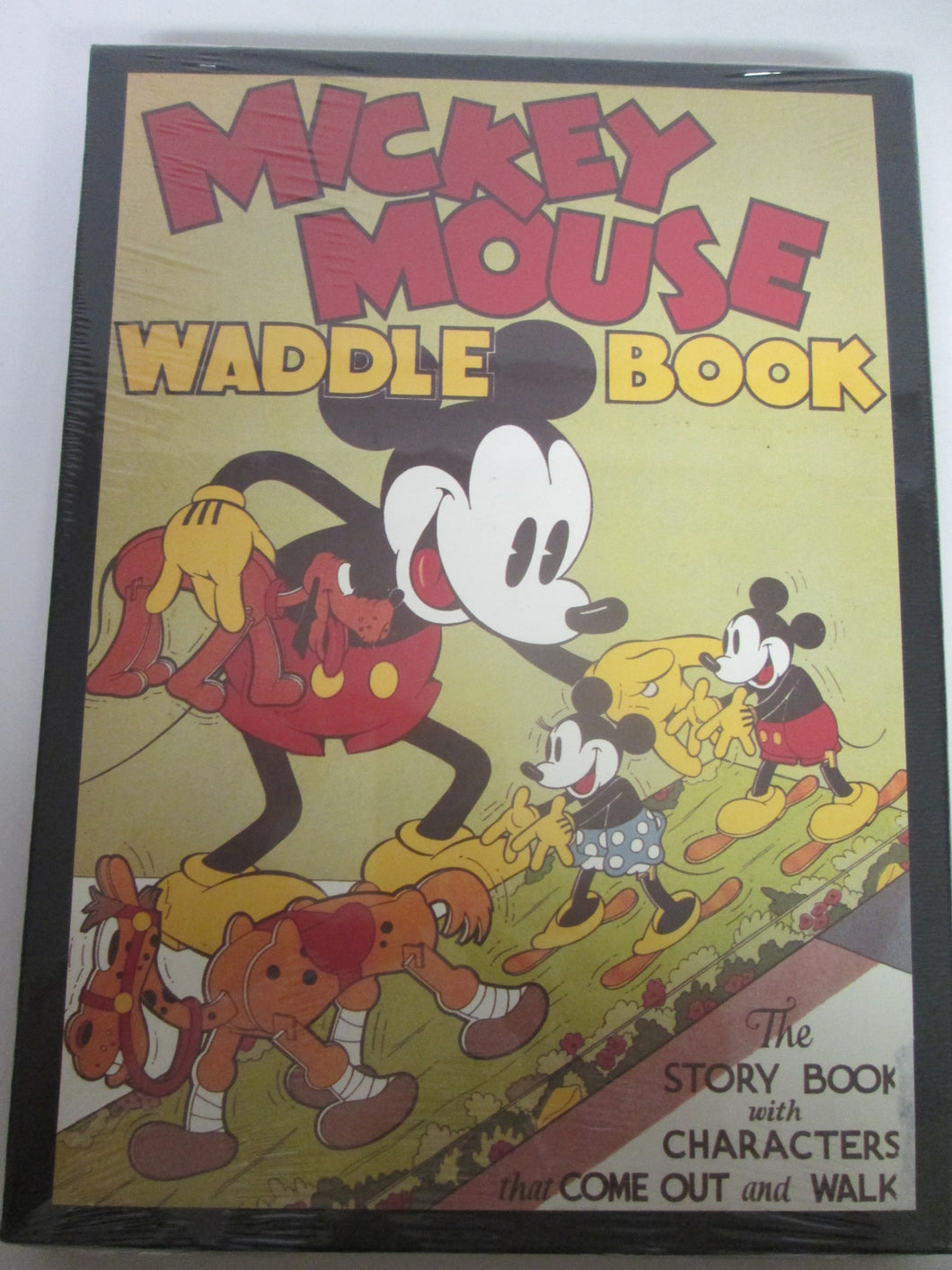 Mickey Mouse Waddle Book The Story Book with Characters that Come Out and Walk w/ Case Disney Sealed HC