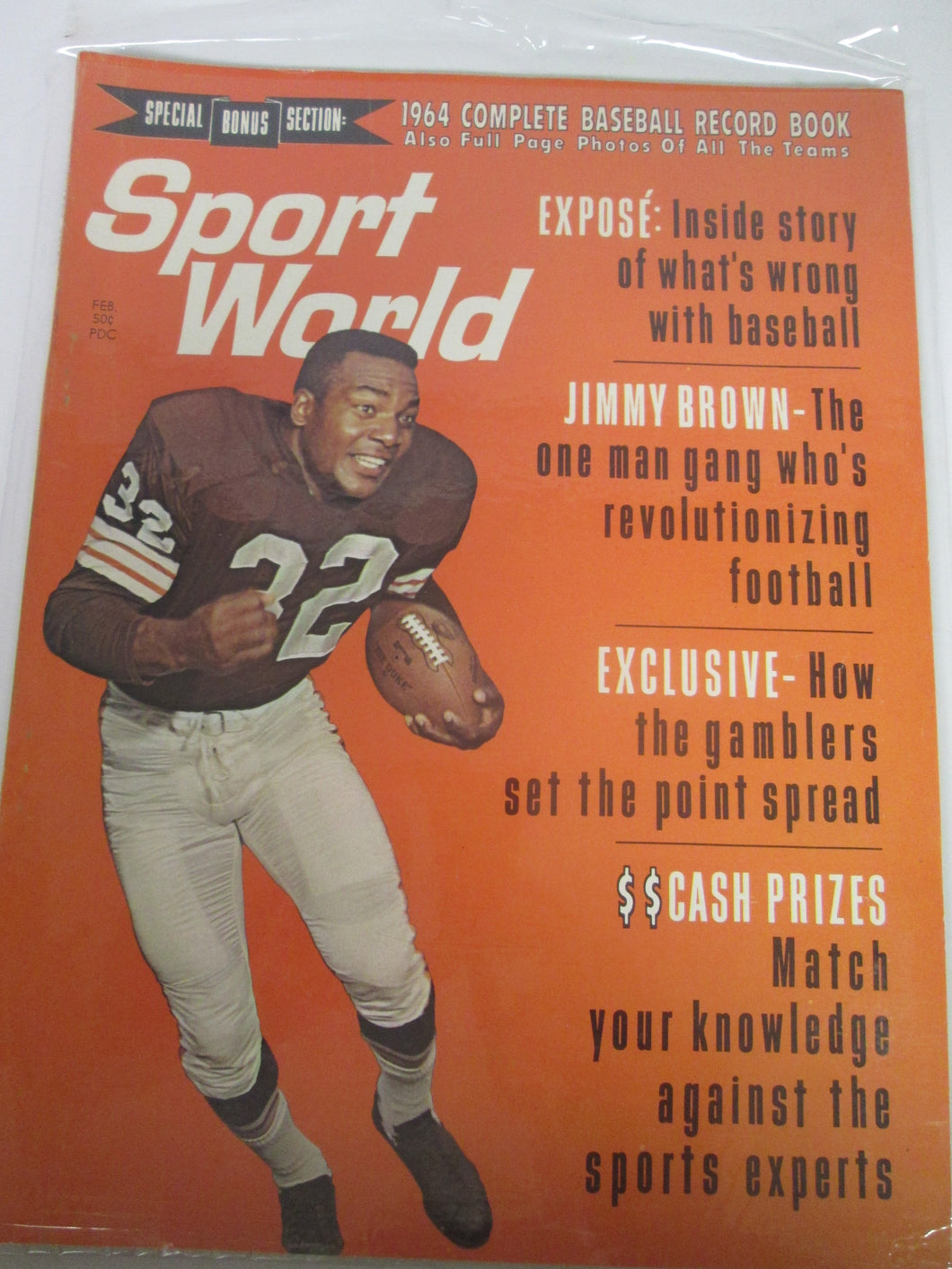 Sport World Magazine 1964 Complete Baseball Record Book Feb 1964