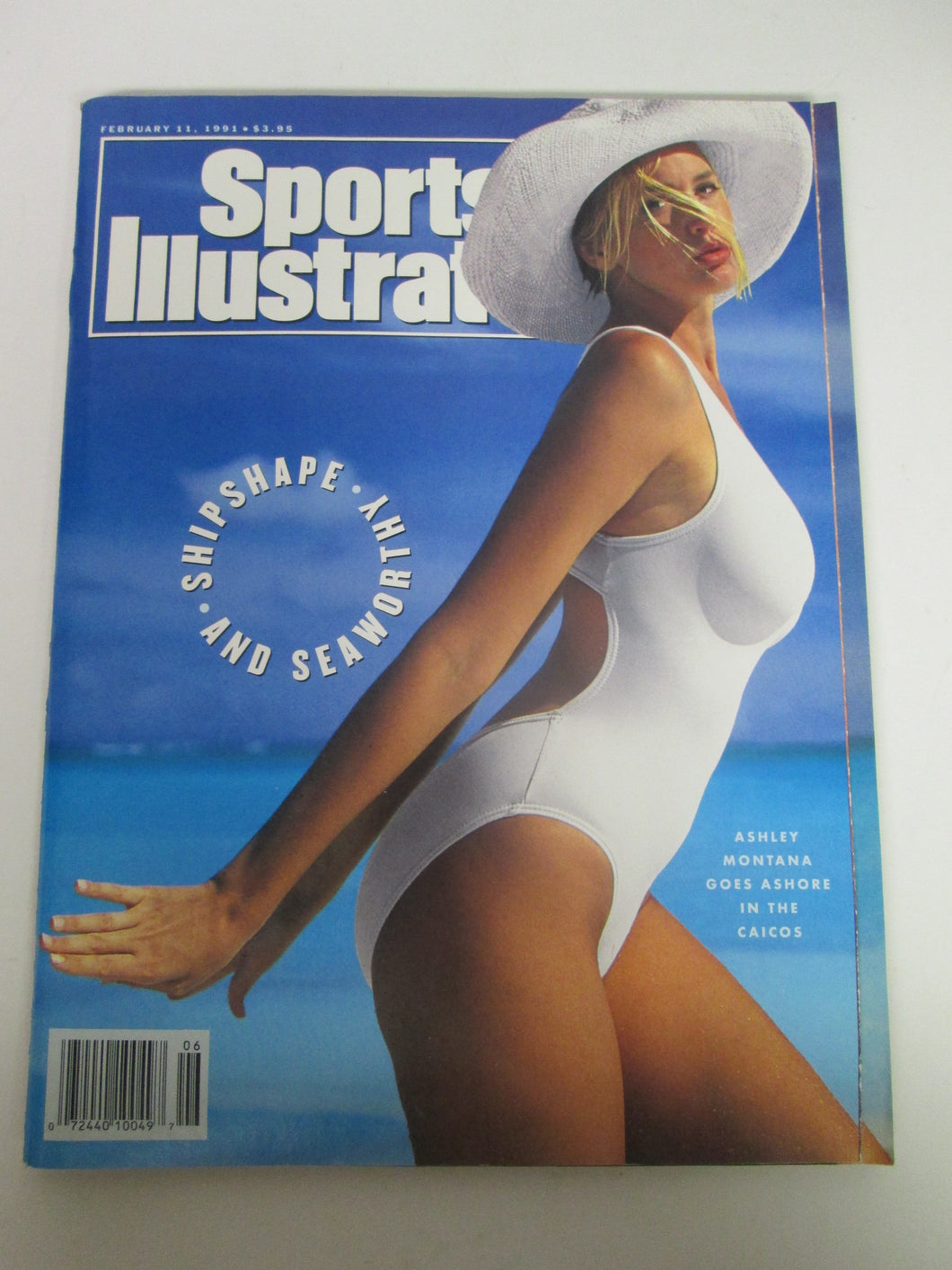 Sports Illustrated Magazine Ashley Montana Goes Ashore in the Calicos Cover Feb 11 1991