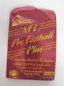 Pacific NFL Pro Football Plus Extremely Limited Production 12 Card Pack 1993