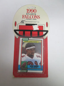 1990 Atlanta Falcons Football Cards Topps Includes Deion Sanders Topps Super Rookie Card