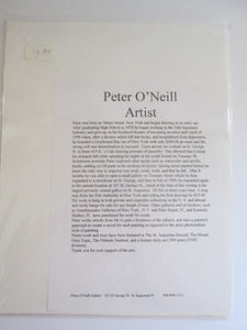 Peter O'Neill Sailboat Print Signed on Mat