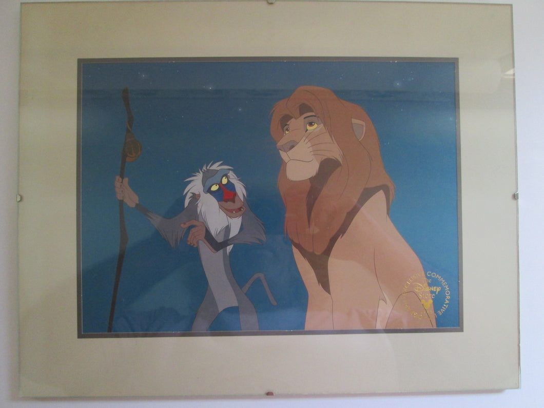 Lion King Framed Disney Store Lithograph 1995