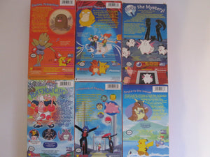 Pokemon Set of 6 VHS Cartoons 1997,1998