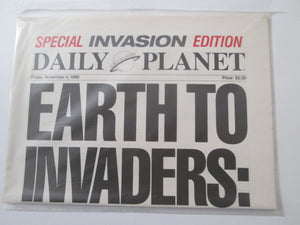 Daily Planet Newspaper Special Invasion Edition Sealed 1988