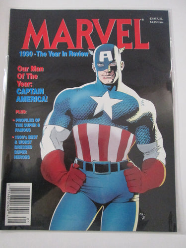 Marvel 1990 The Year in Review Magazine