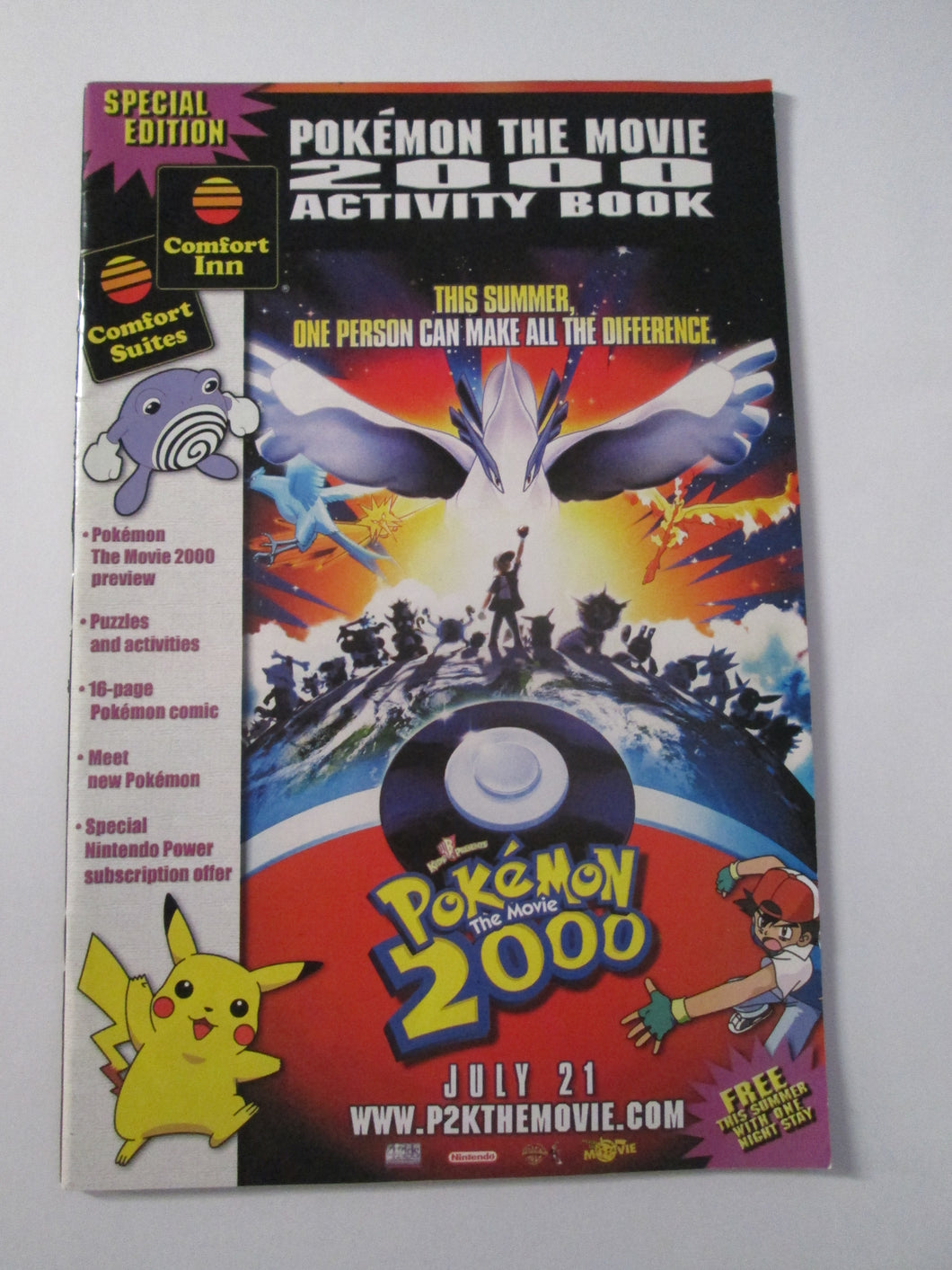 Pokemon The Movie 2000 Activity Book Comfort Suites