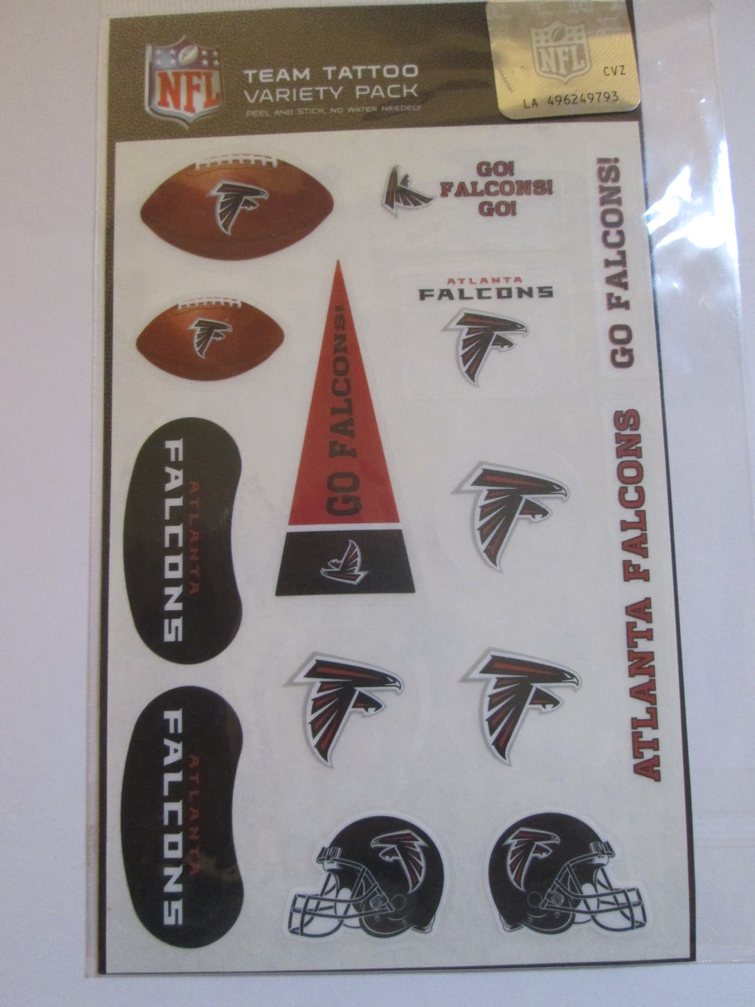 Atlanta Falcons NFL Team Tattoo Variety Pack
