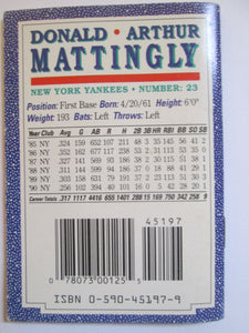 Don Mattingly Sports Shots Collectors Book 6 PB 1991