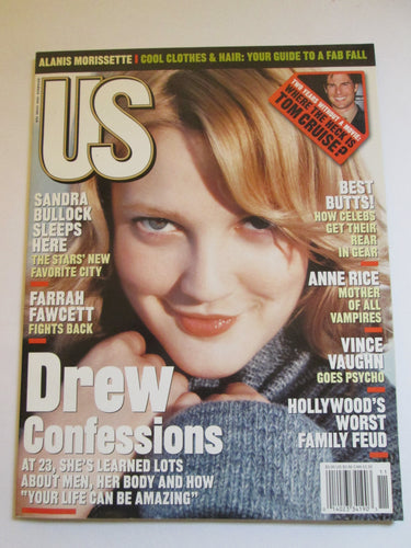 US Magazine November 1998 Issue 250 Drew Barrymore cover with Farrah Fawcett Article