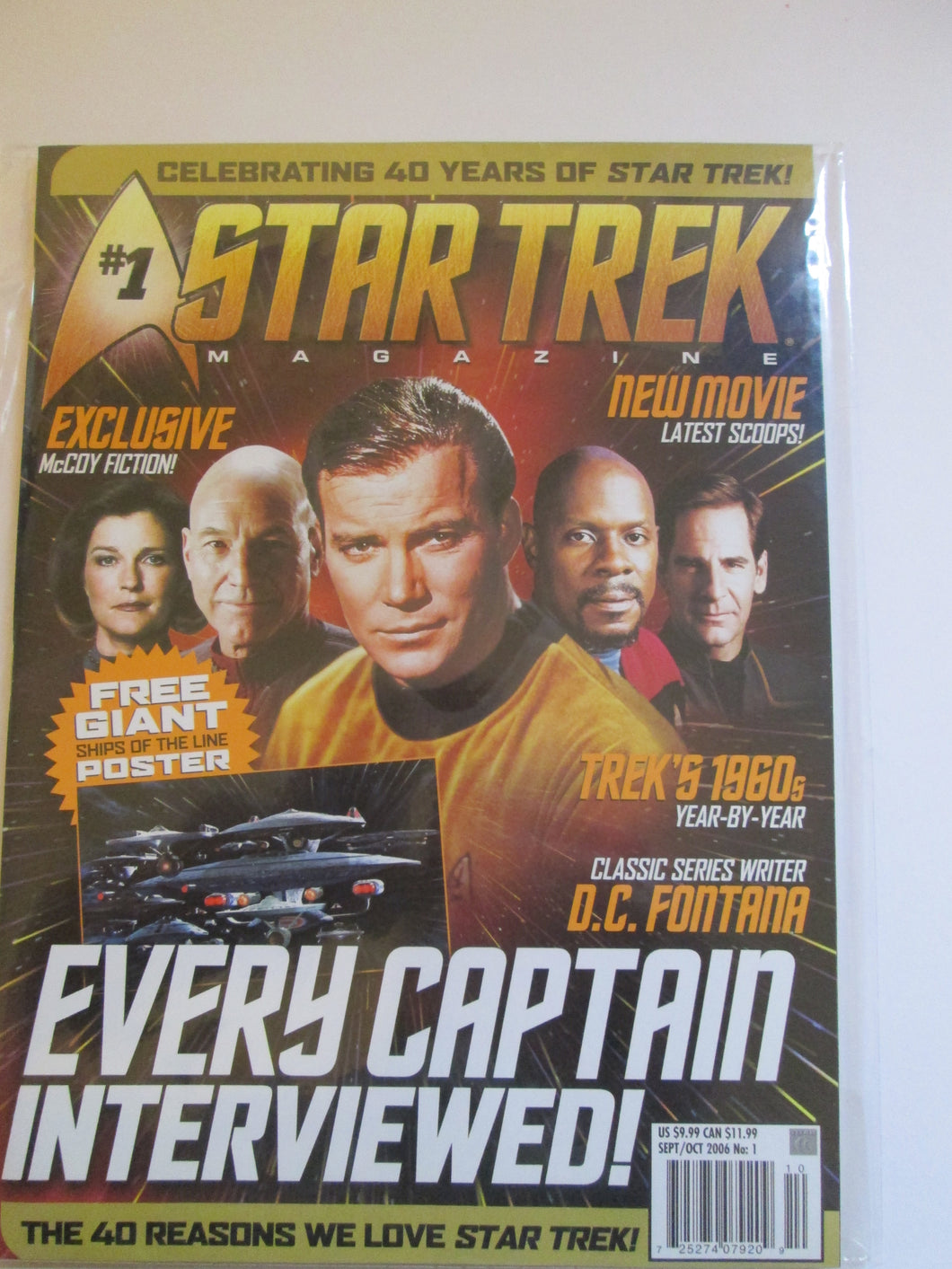 Star Trek Magazine #1 with Free Giant Ships of the Line Poster PB 2006
