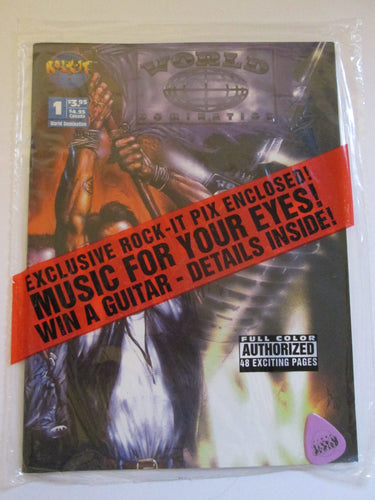 Rock-It Comix World Domination #1 Sealed with Guitar Pick PB