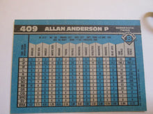 Allan Anderson Bowman #409 Minnesota Twins Baseball Card 1990