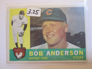 Bob Anderson Chicago Cubs Baseball Card