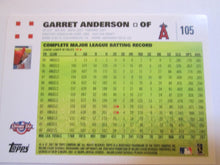 Garret Anderson Topps #105 Angels Baseball Card 2007