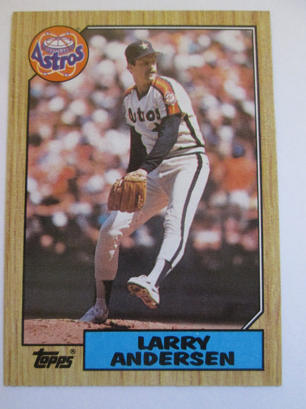 Larry Andersen Topps #503 Houston Astros Baseball Card 1987