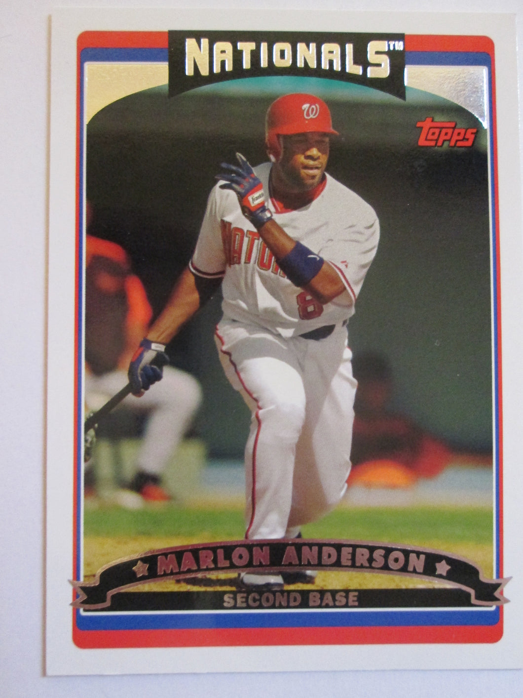 Marlon Anderson Topps #404 Nationals Baseball Card 2006