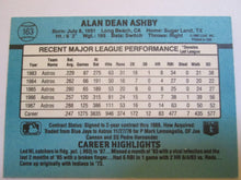 Alan Ashby Donruss #163 Astros Baseball Card 1987