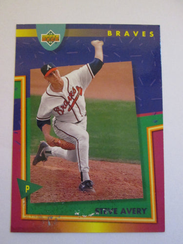 Steve Avery autographed baseball card (Atlanta Braves) 1991 Upper Deck #365