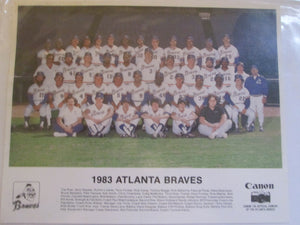 1983 Atlanta Braves 8x10 Color Photo