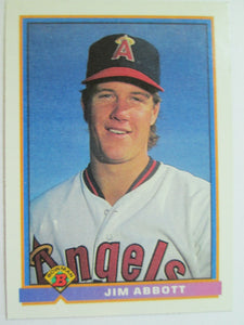 Jim Abbott Bowman #200 California Angels Baseball Card 1991