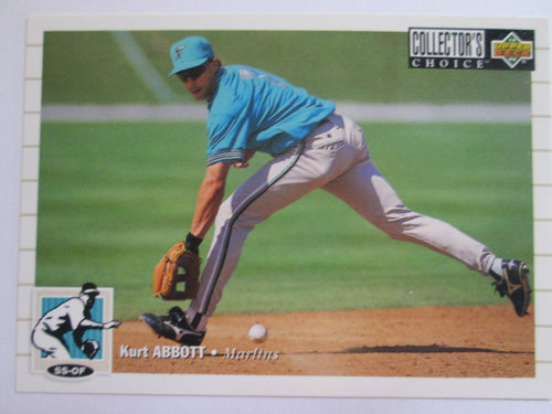 Kurt Abbott Upper Deck #389 Florida Marlins Baseball Card 1994
