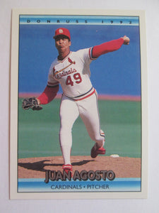 Juan Agosto Donruss #37 St. Louis Cardinals Baseball Card 1991