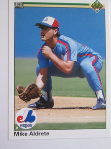 Mike Aldrete Upper Deck #415 Montreal Expos Baseball Card 1990