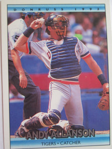 Andy Allanson Donruss #42 Tigers Baseball Card 1991