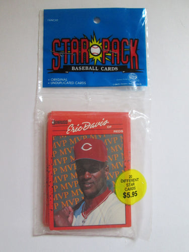 Star Pack Sealed Donruss Baseball Star Cards 20 pack 1990