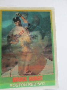Bruce Hurst Sportflics #175 Boston Red Sox Holographic Baseball Card 1989