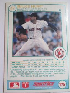 Bruce Hurst Sportflics #175 Boston Red Sox Holographic Baseball Card 1989