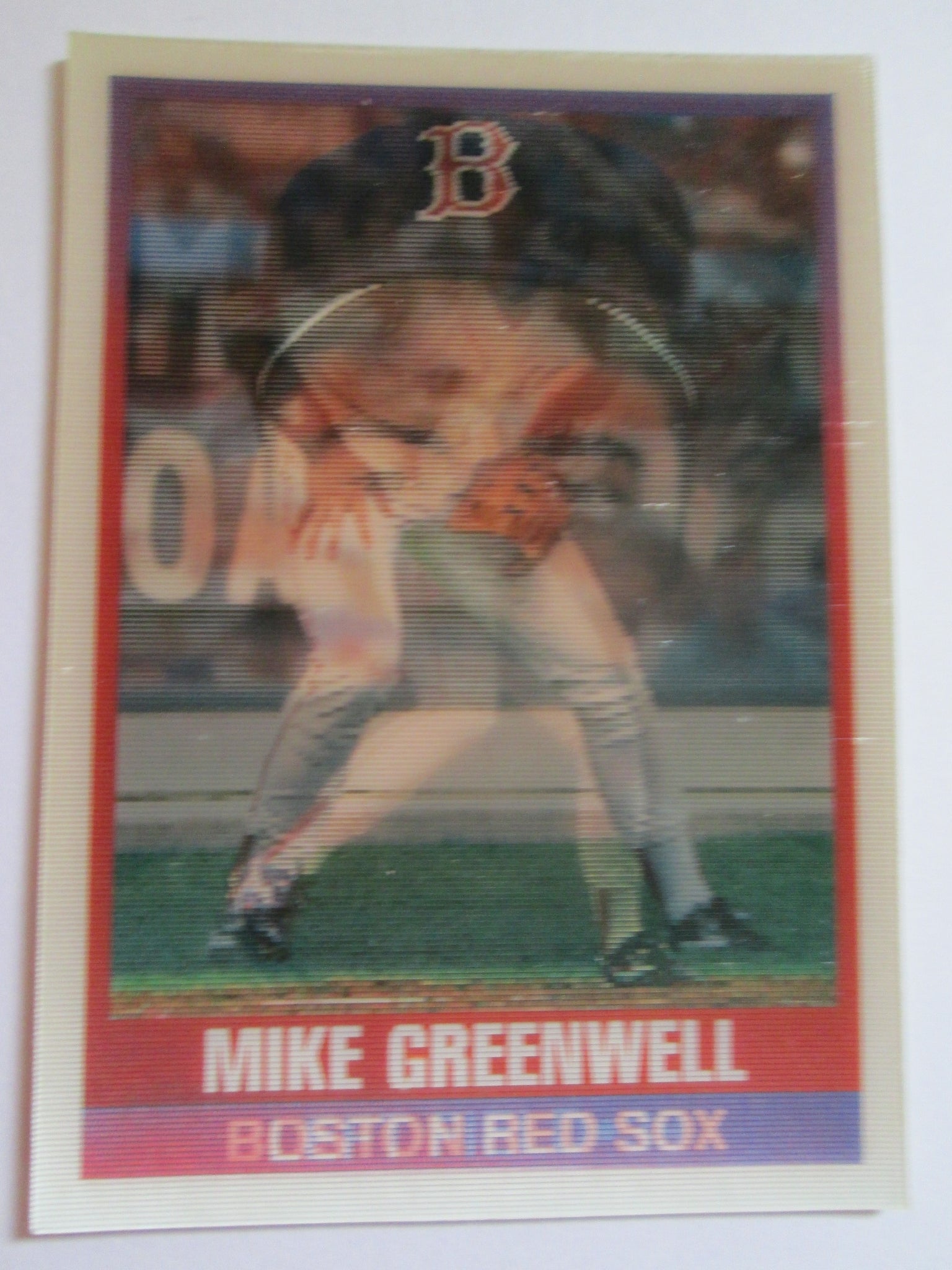 Mike Greenwell Sportflics #143 Boston Red Sox Holographic Baseball Car Fun Stuff Super Store Mike Greenwell Sportflics #143 Boston Red Sox Holographic Baseball Car Fun Stuff Super Store