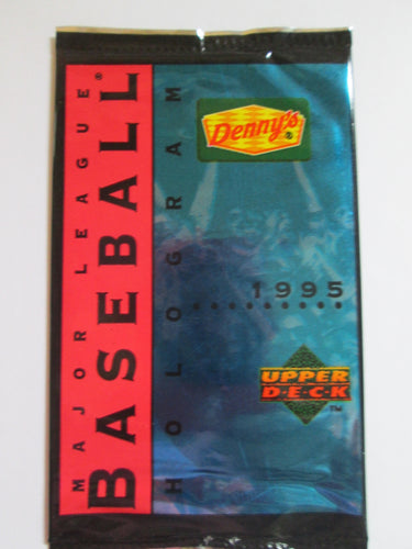 Denny's Upper Deck Hologram 3 Sealed Baseball Card Packs 1995