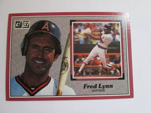 Fred Lynn Donruss #59 California Angels 5" x 3 1/2" Baseball Card 1983