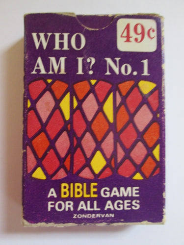 Who Am I? No.1 A Bible Card Game for All Ages Pre-used