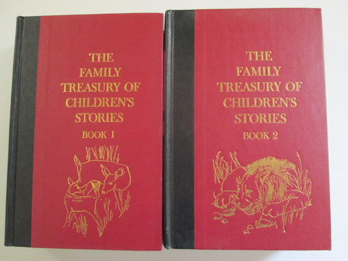 The Family Treasury of Children's Stories Book 1 & 2 ed. Pauline Evans HC 1956