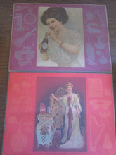 Coca-Cola Placemats set of 4 with early 1900 prints