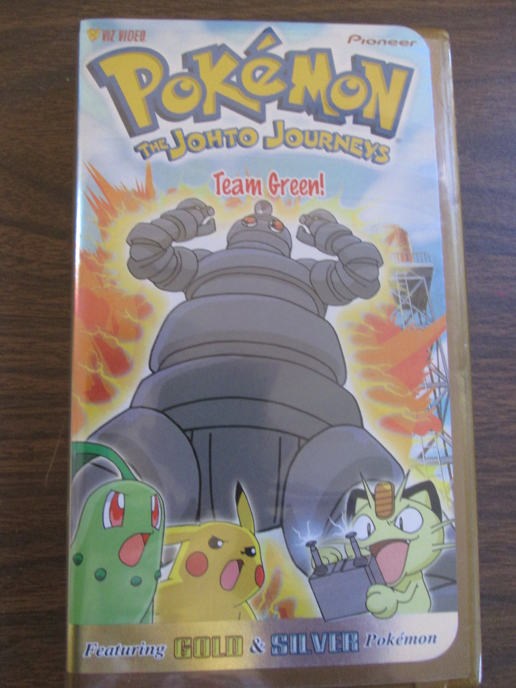 Pokemon The Johnto Journets Team Green VHS featuring Gold & Silver Pokemon 2001