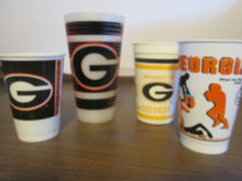 Set of 4 Georgia Bulldogs cups, variety of officially licensed cups used