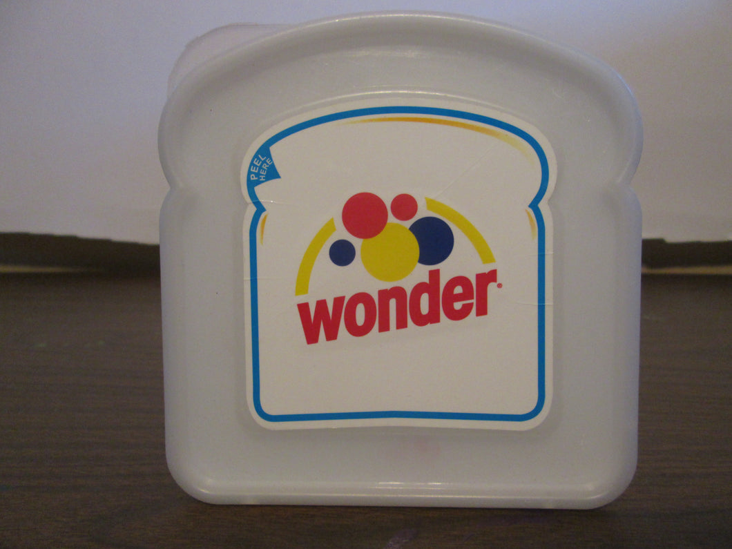Wonder Bread plastic Sandwich container 2006