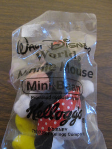 Kellogg's Walt Disney World Minnie Mouse Mini Bean Sealed 2001