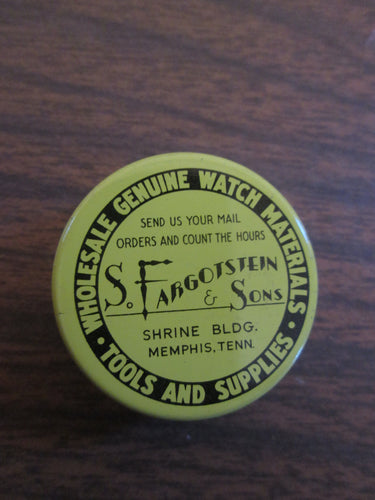 S. Forgotstein & Sons Wholesale Genuine Watch Materials empty Tin
