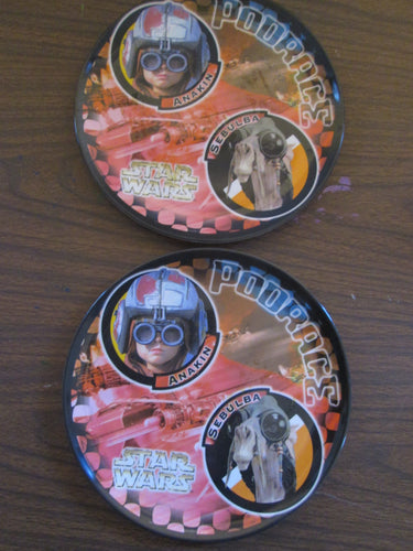 Star Wars Podrace Anakin & Sebulba set of 2 Plastic Plates