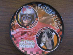 Star Wars Podrace Anakin & Sebulba set of 2 Plastic Plates