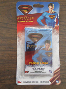 Superman Returns Movie Cards Topps 2 Packs Sealed