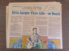 Elvis Collection of 6 newspapers and National Enquirer 1977-1978