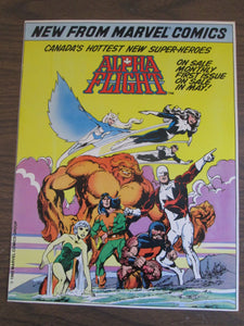 Alpha Flight New Promotional Marvel 10 1/2" X 14"1983