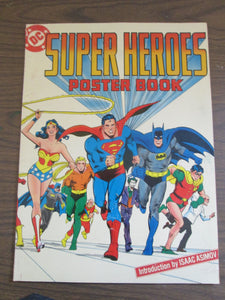 DC Super Heroes Oversized Poster Book witn intro by Isaas Asimov PB 1978