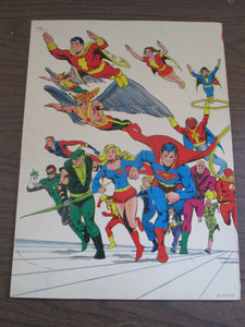 DC Super Heroes Oversized Poster Book witn intro by Isaas Asimov PB 1978